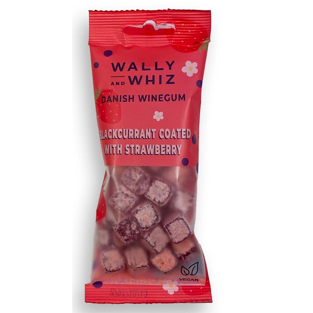 Wally & Wiz Blackcurrant Winegum with Strawberry Dust Pouch