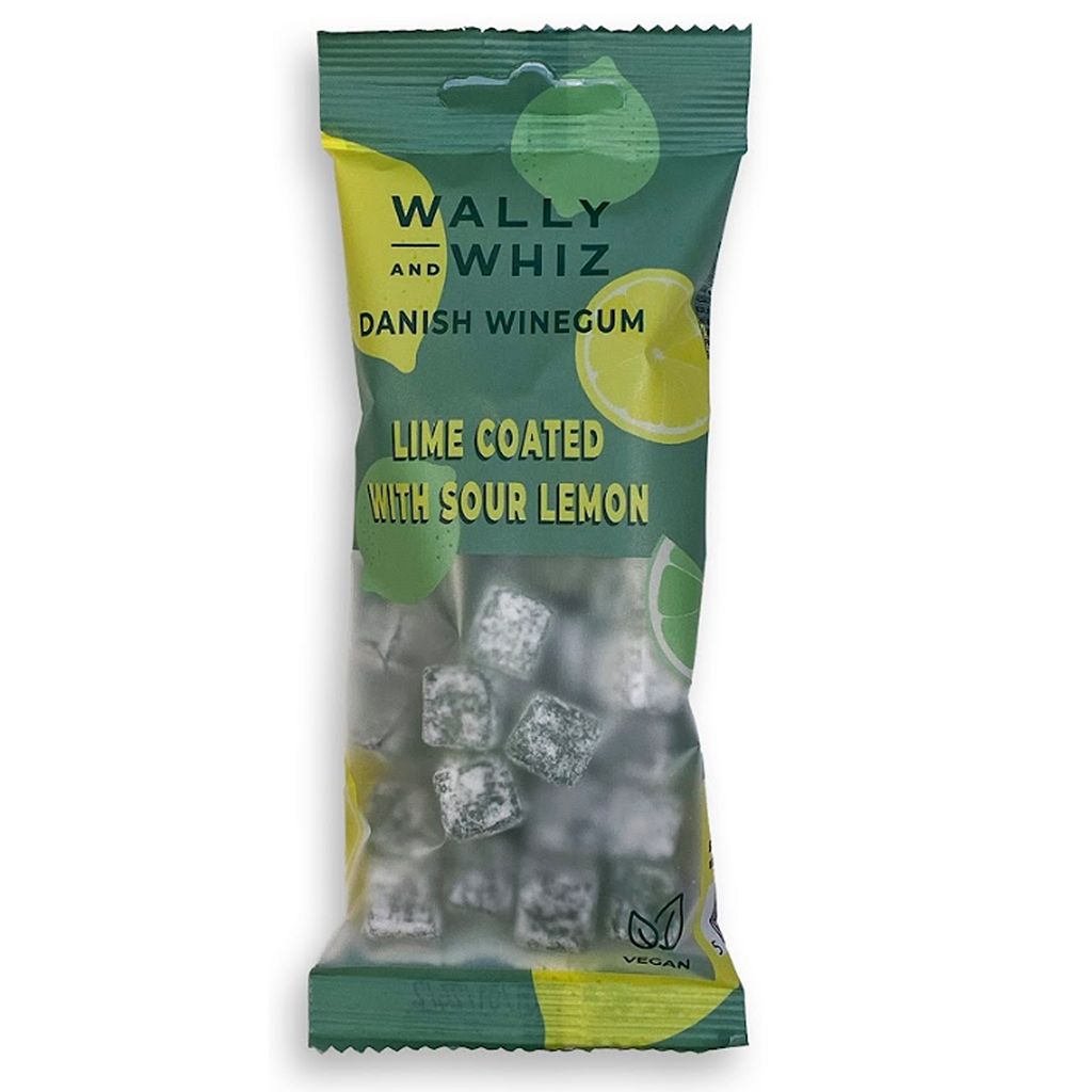 Wally &amp; Wiz Lime Winegum with Sour Lemon Dust Pouch