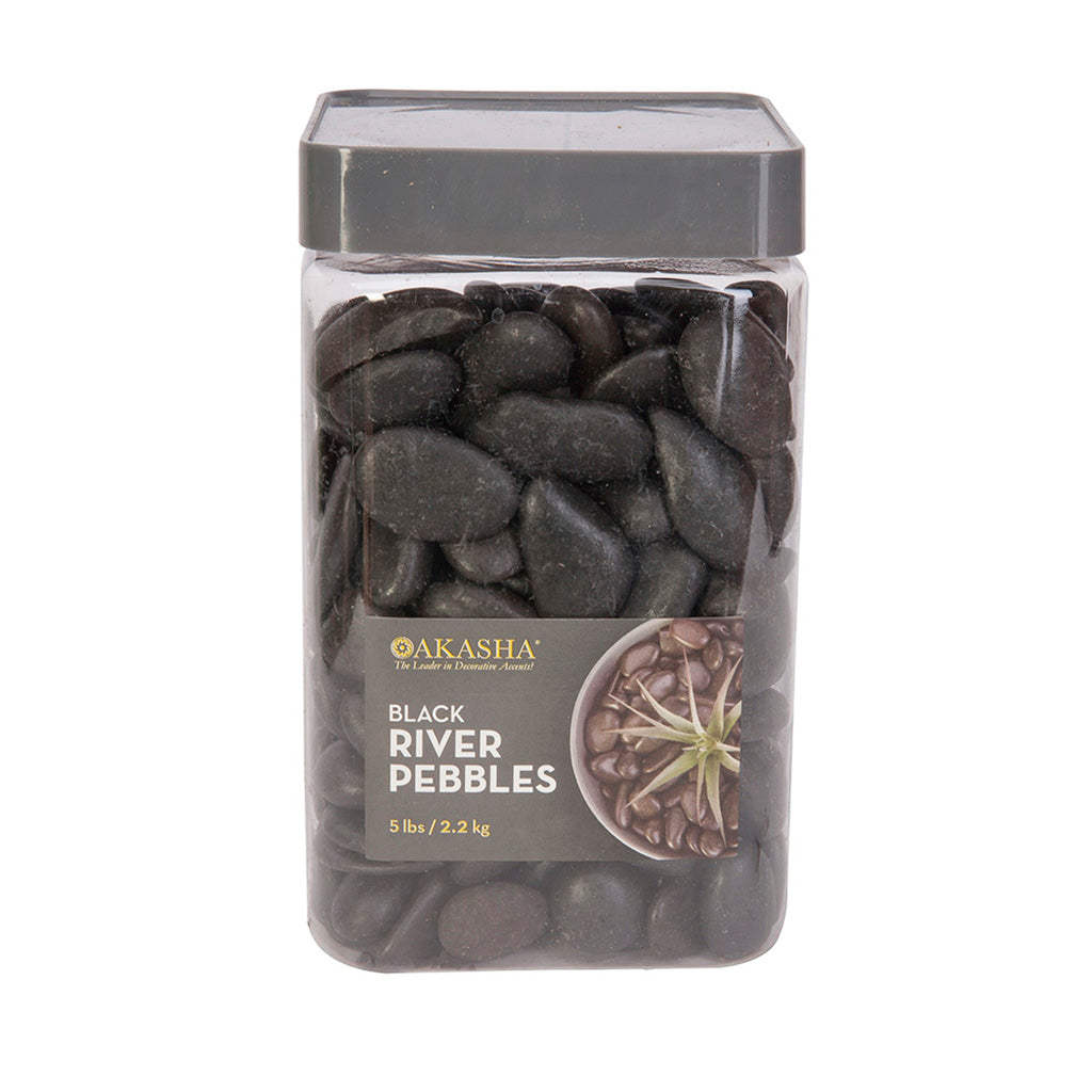 Akasha Black River Pebbles - 5Lbs