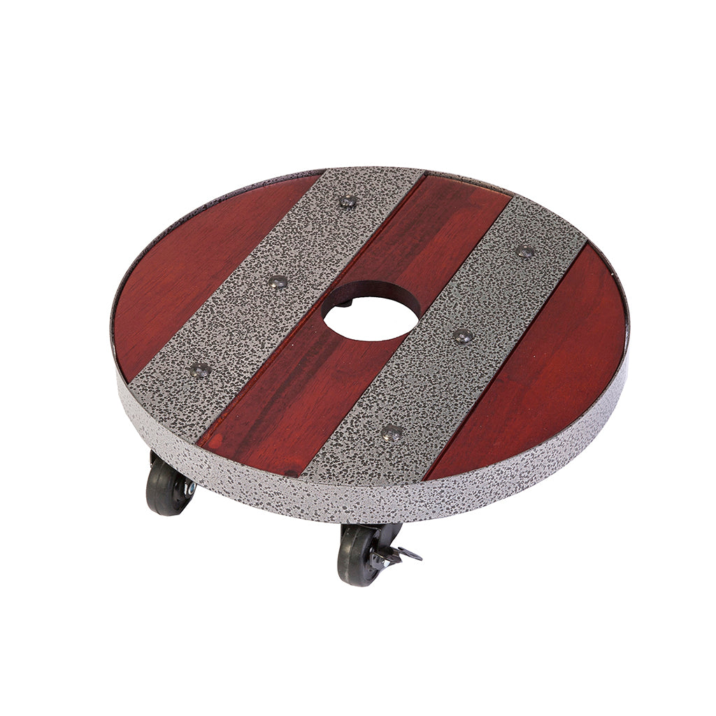 Heavy Weight Round Industrial Wood Plant Caddies - 12 In. Dia.