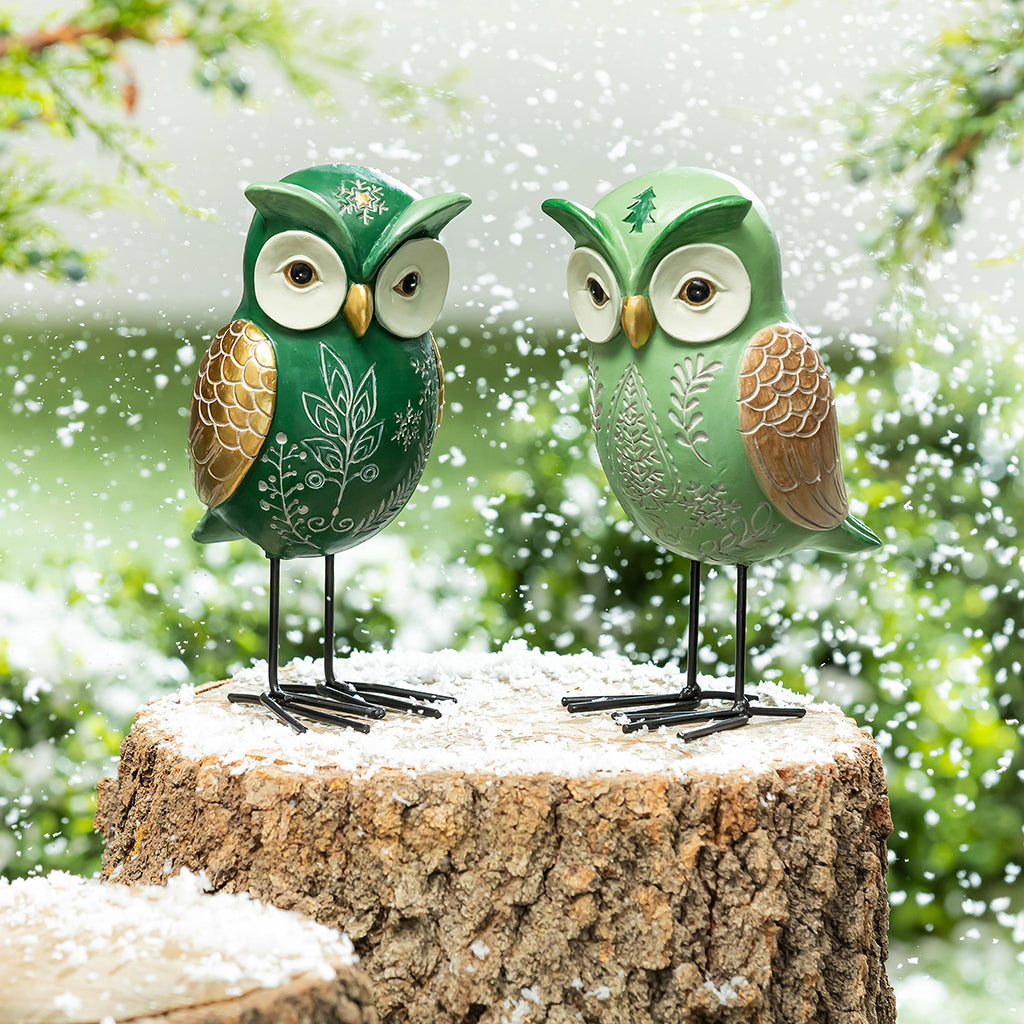 Garden Owl Statue 8"