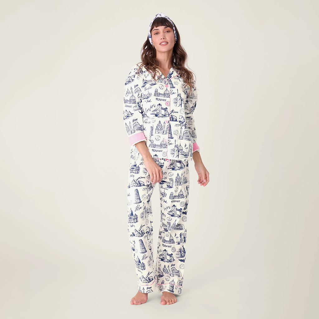 Bon Voyage Flannel PJ Set