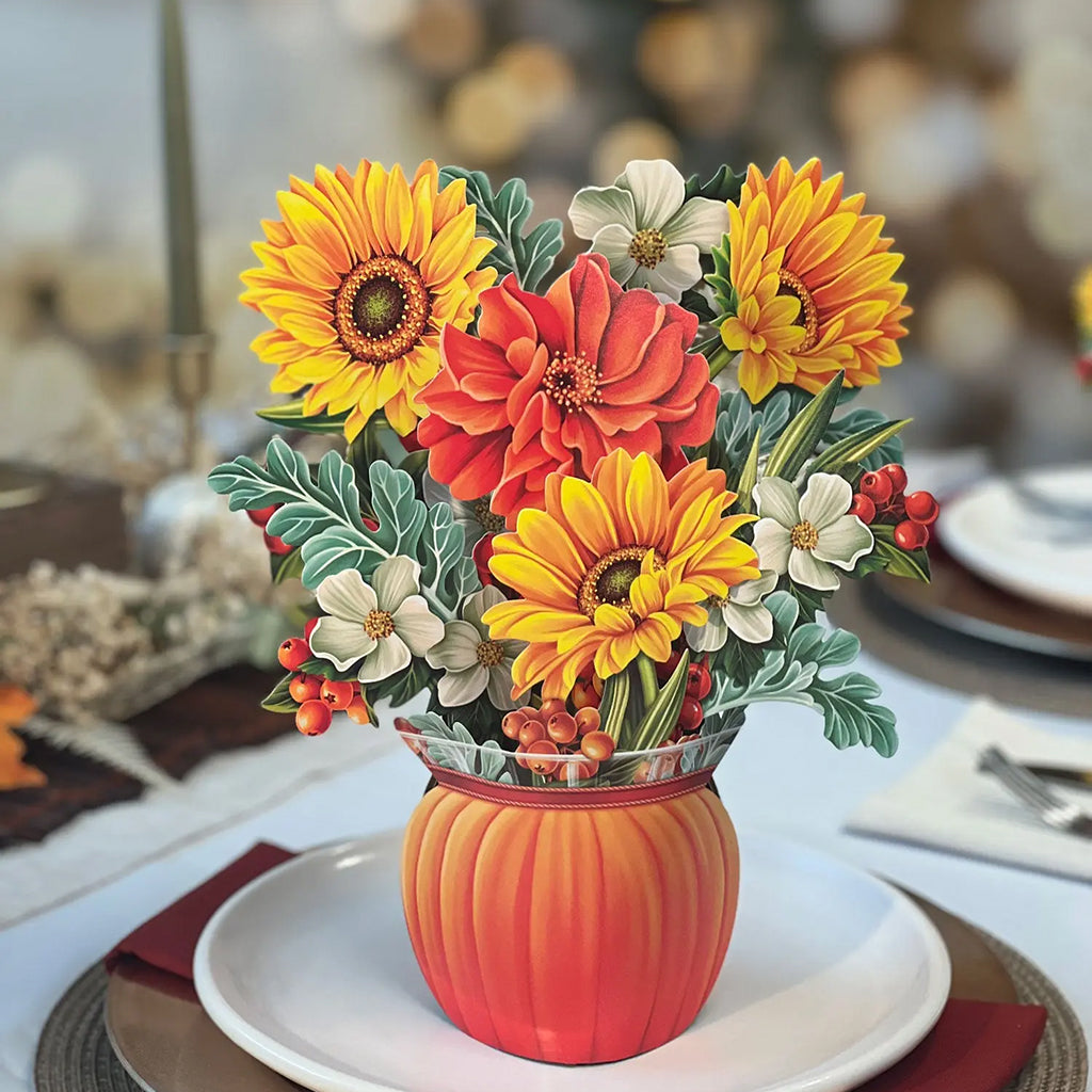 Pumpkin Harvest Bouquet And Card