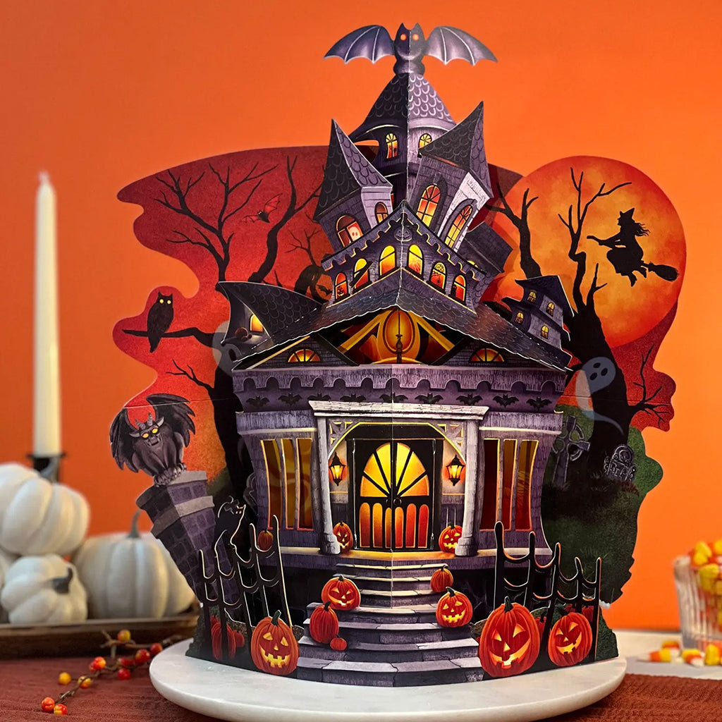 Haunted House And Card