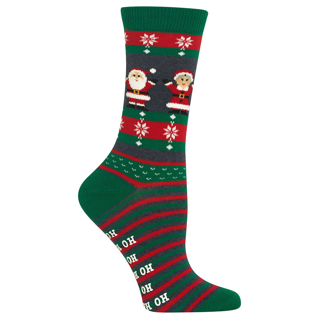 Mr. &amp; Mrs. Claus Non Skid Socks
