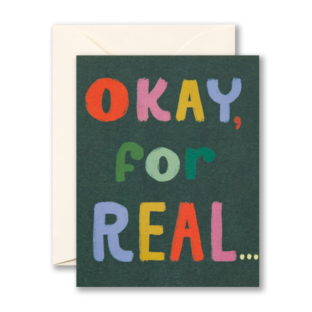 Okay, For Real… Thank You Card