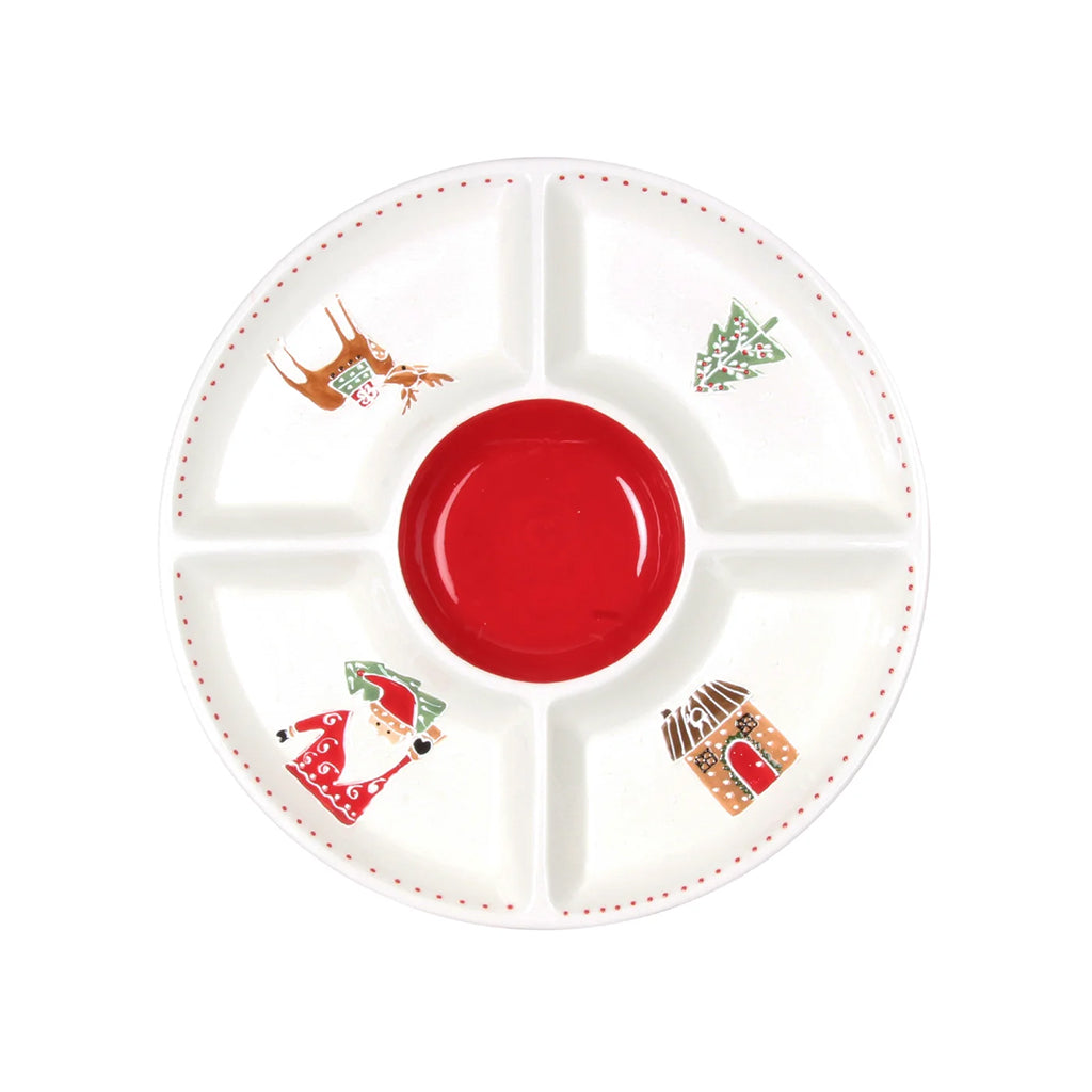 Holly Ho Ho Ho Serve & Dip Platter Multi