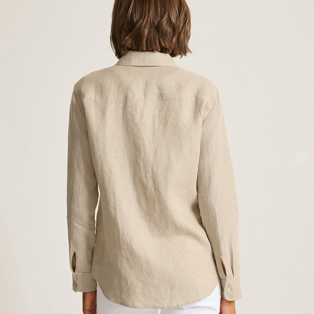 "Tommy Bahama" Coastalina Relaxed Long Sleeve Shirt Natural