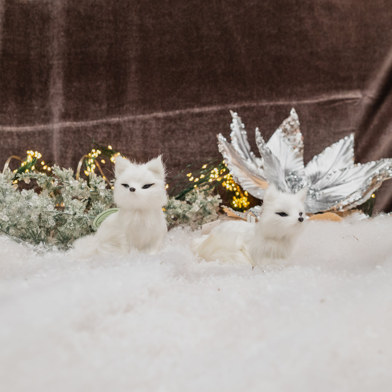 Furry Fox Ornament 4"