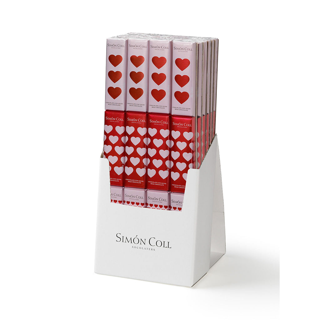 Simon Coll Trio of Milk Chocolate Heart Bars