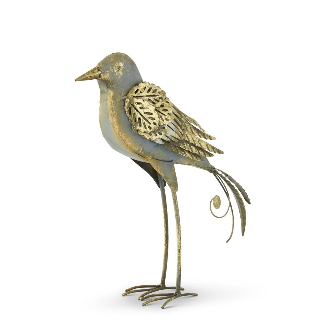 Gold Metal Bird Tail Down
