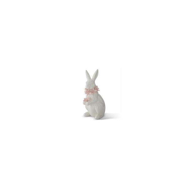 White Ceramic Sitting Bunny - Sheridan Nurseries