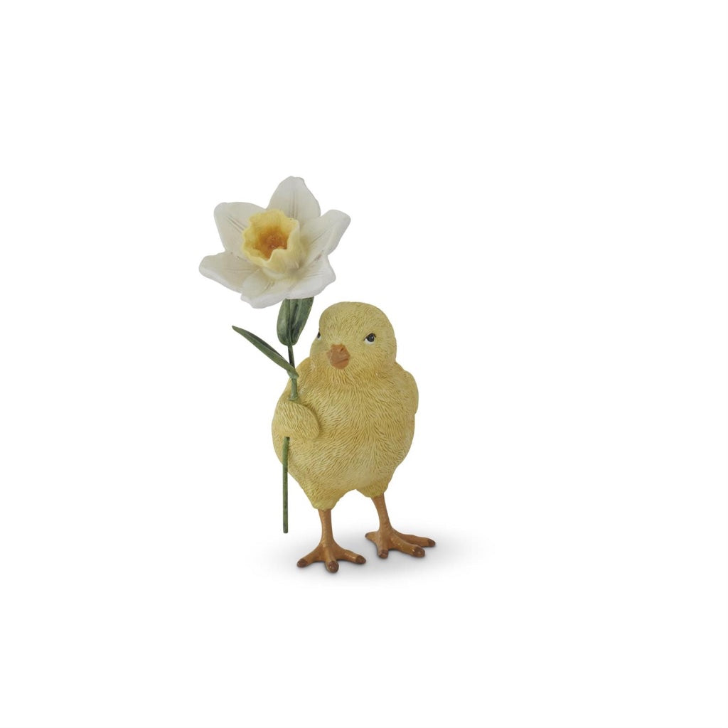 Baby Chick with Daffodil 4.5"