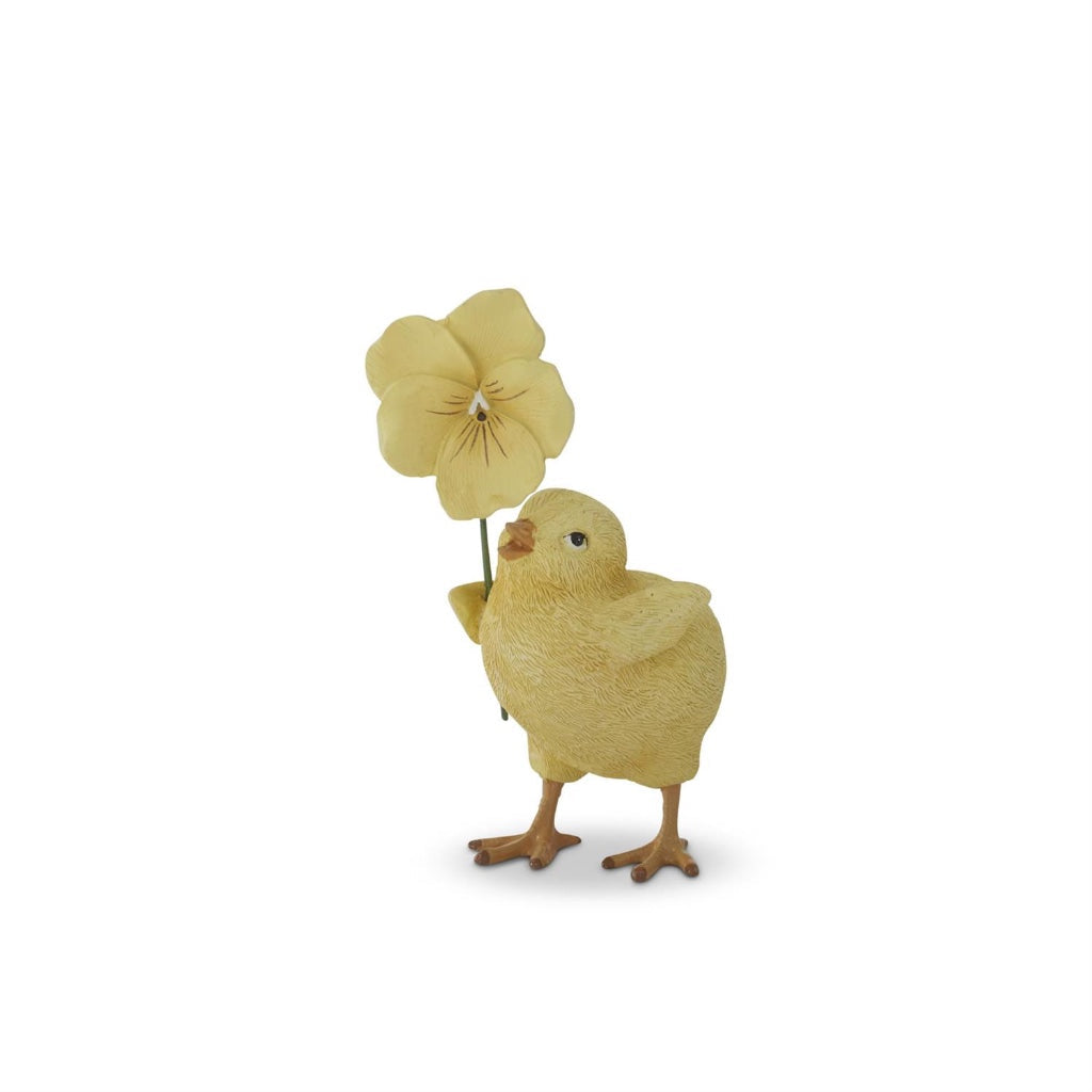 Baby Chick with Pansy 4.5"