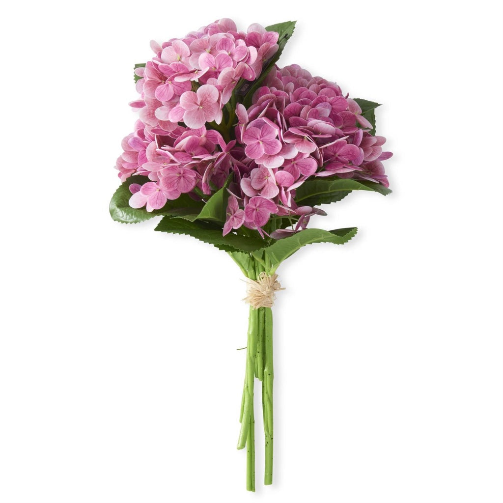 Real Touch Hydrangea Bundle 13" Dark Pink