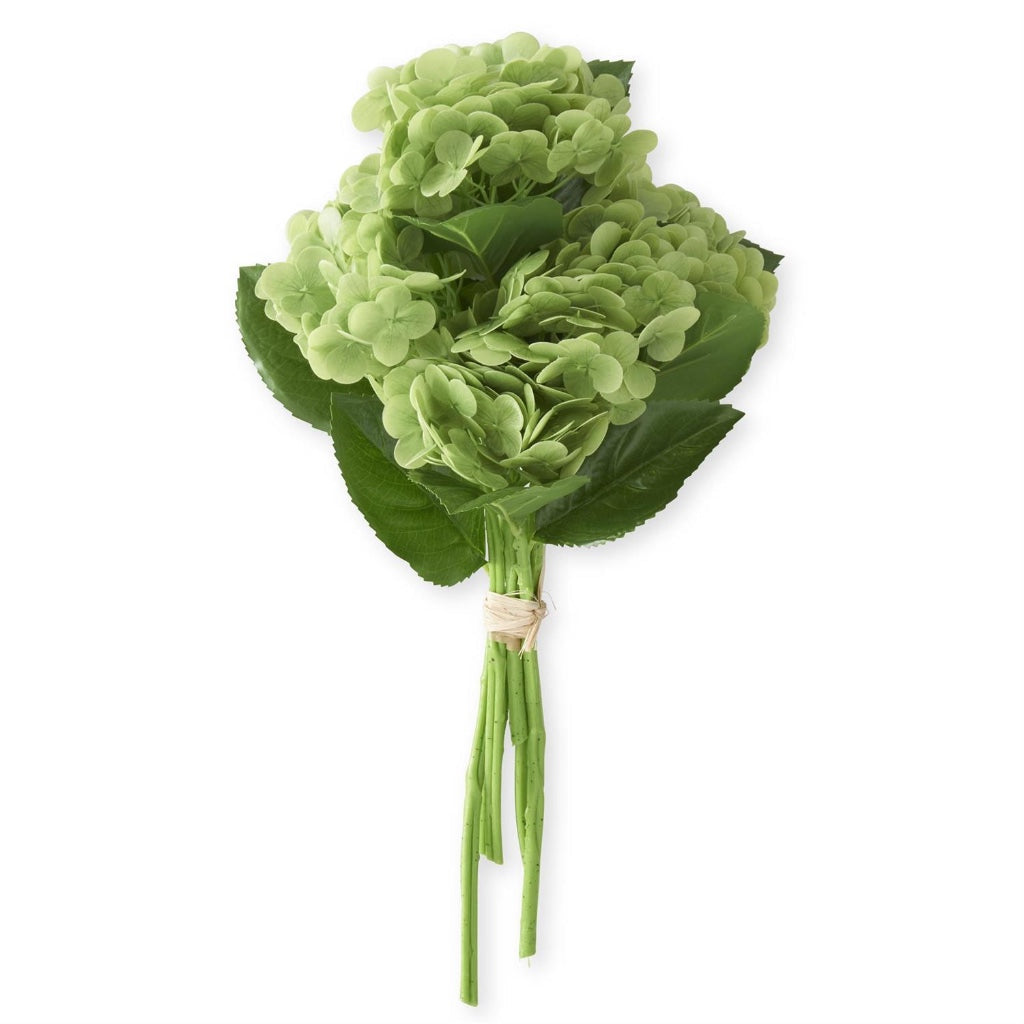 Real Touch Hydrangea Bundle 13" Green