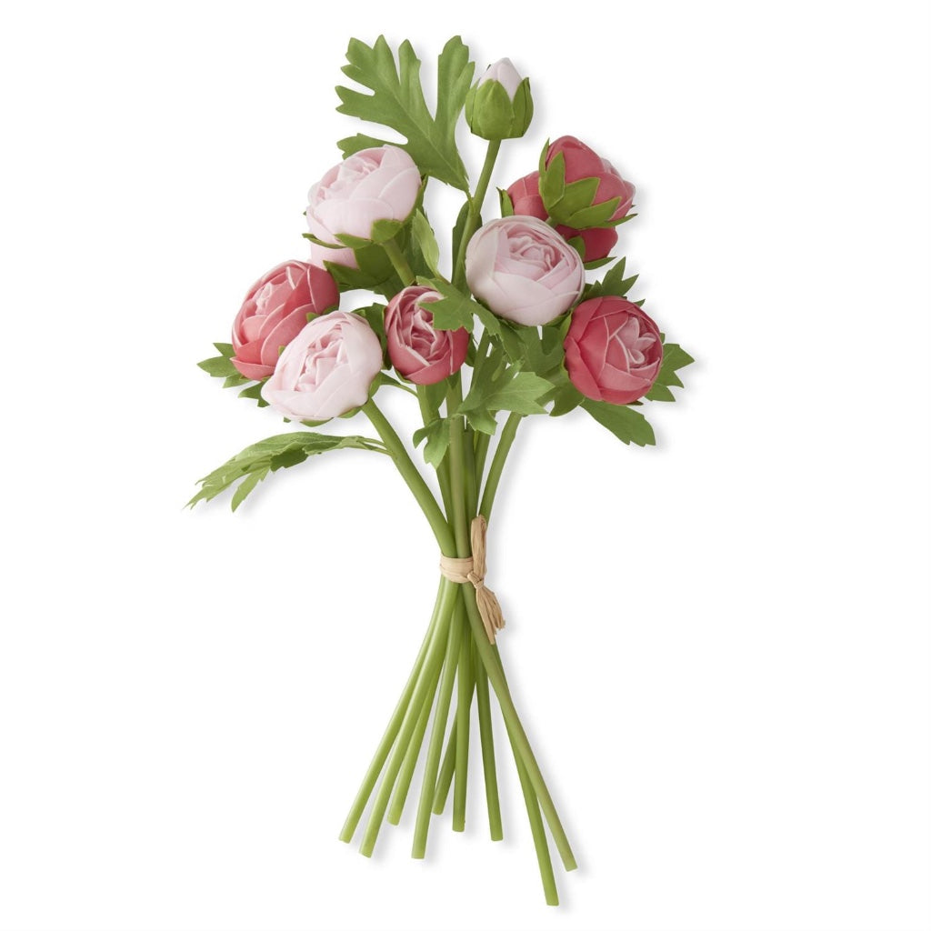 Real Touch Ranunculus Bundle 15" Pink Rose