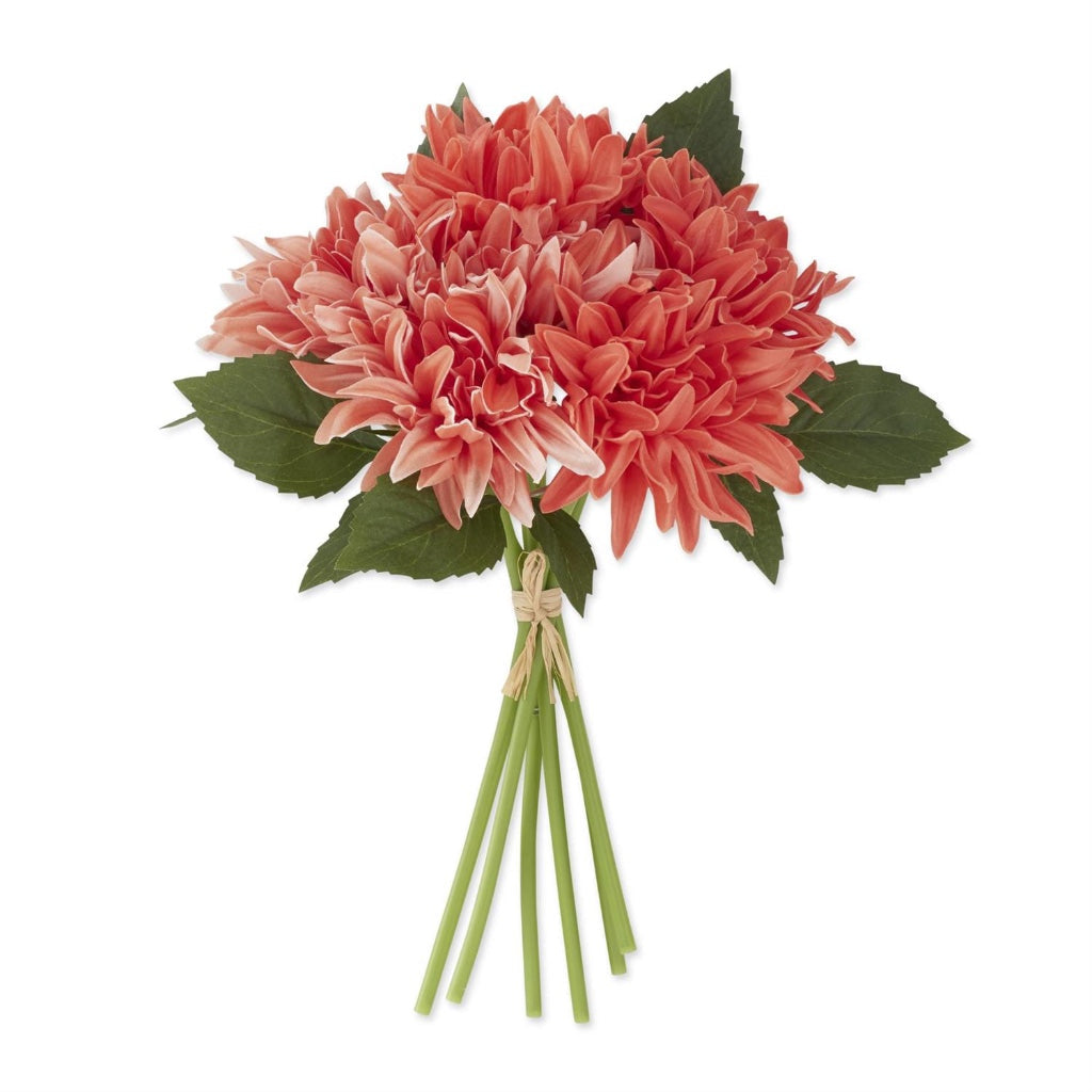 Real Touch Dahlia Bundle 12" Orange Coral