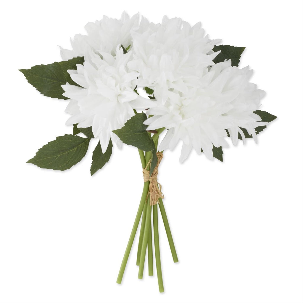 Real Touch Dahlia Bundle 12" White