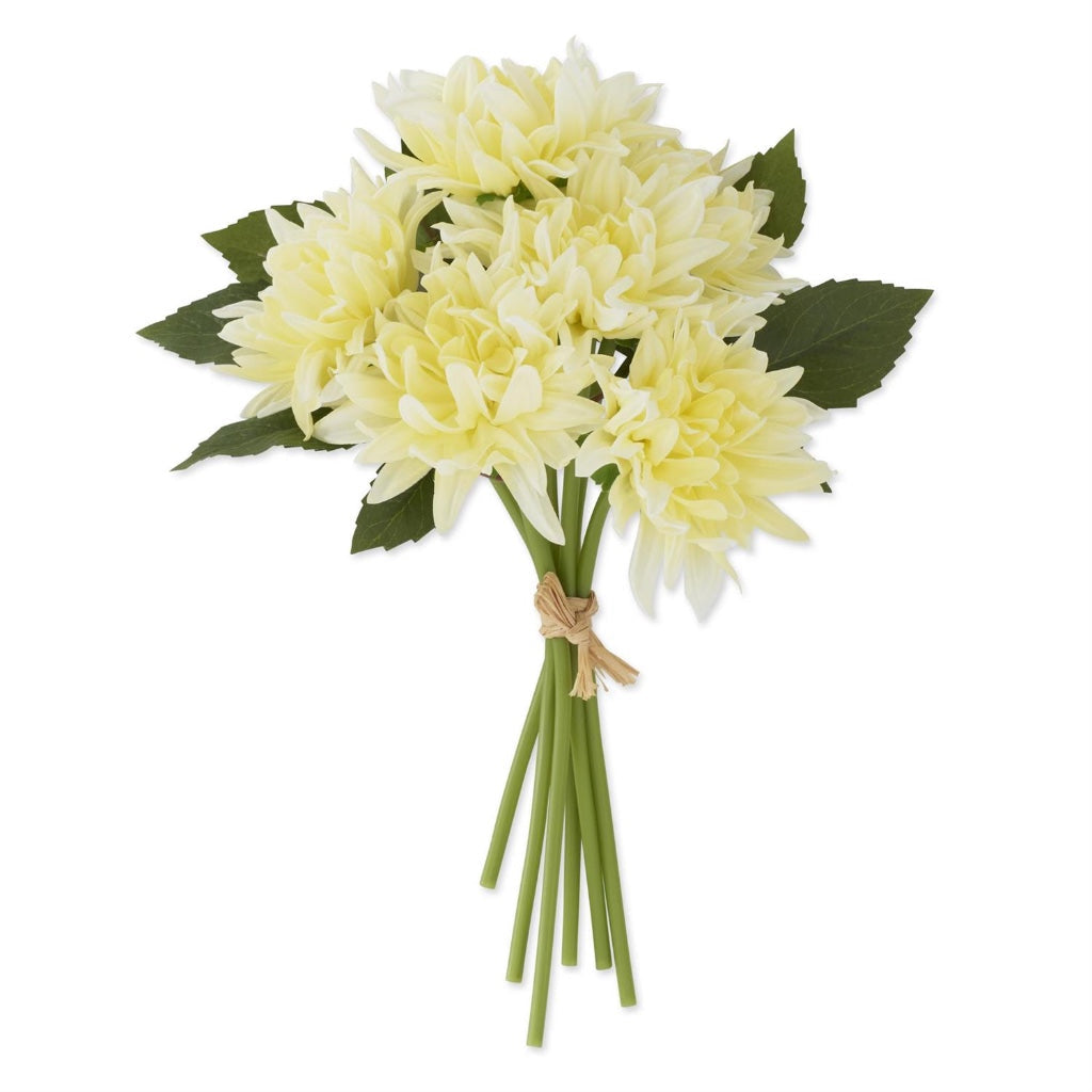 Real Touch Dahlia Bundle 12" Light Yellow