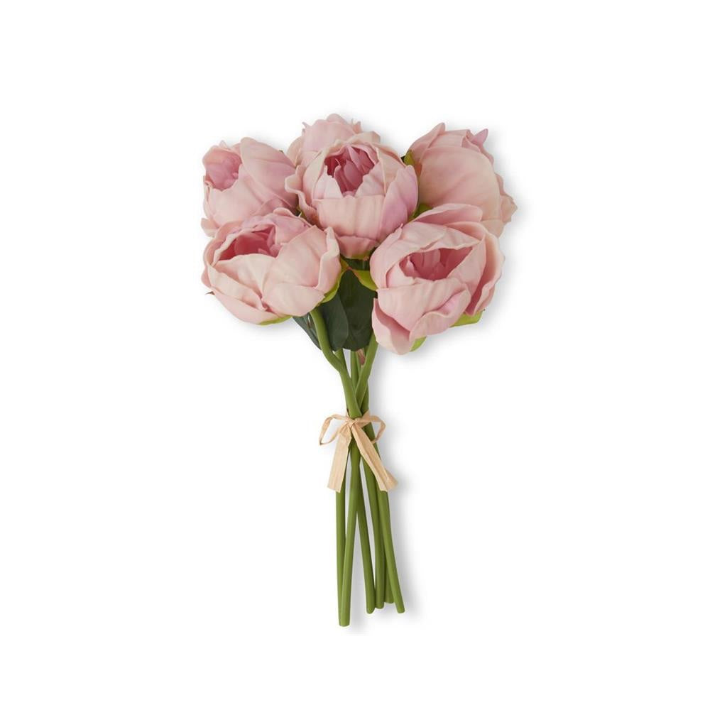 Real Touch Peony Bundle 12" Pink