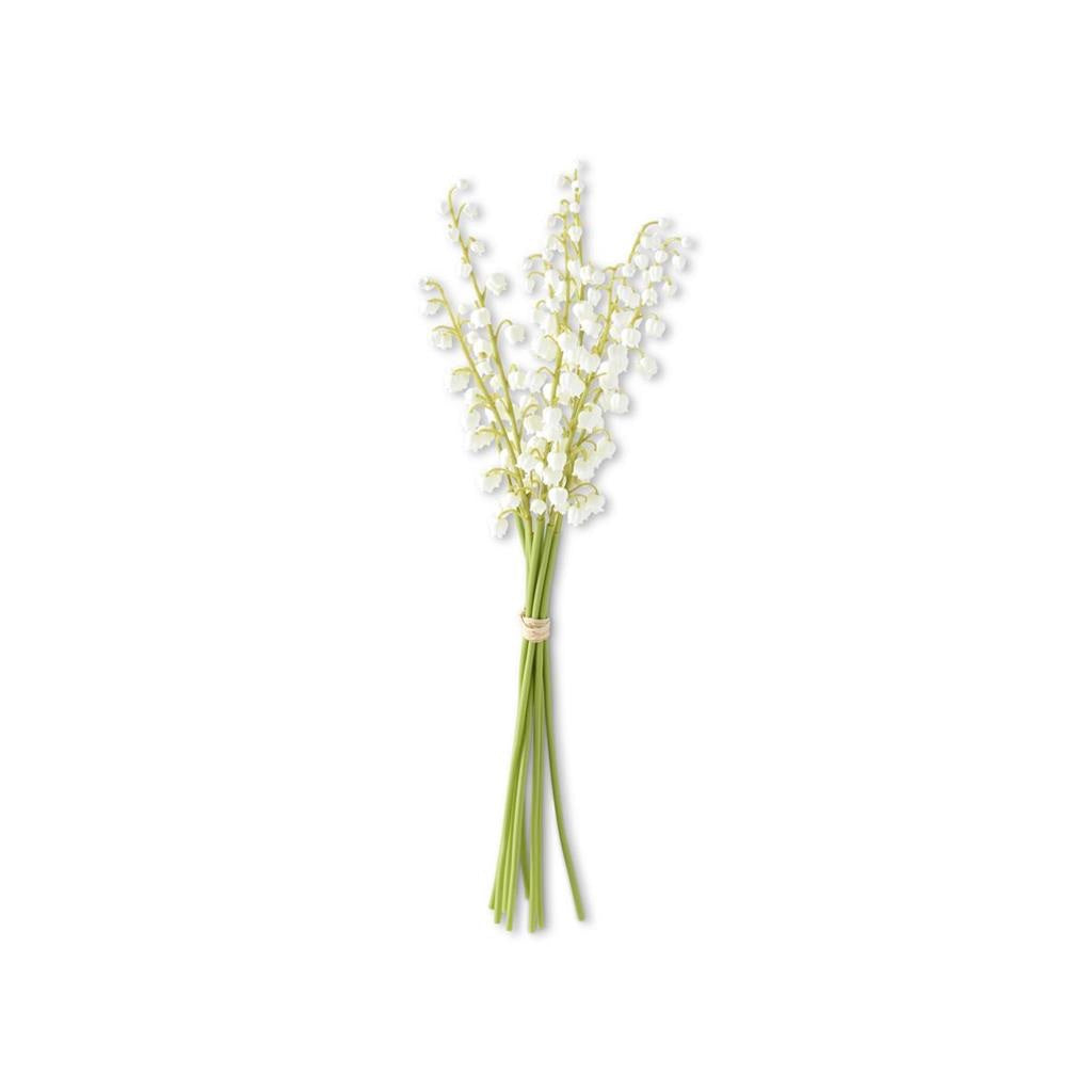 Real Touch Lily of the Valley Bundle 17" White