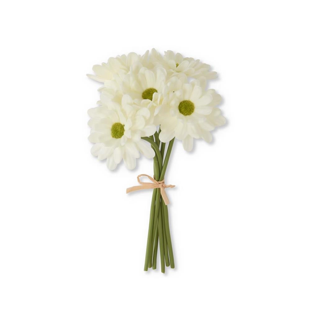 Real Touch Daisy Bundle 10" White