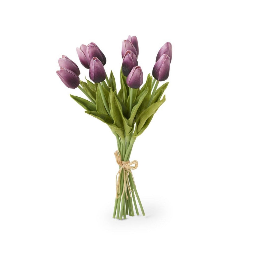 Real Touch Mini Tulip Bundle 13" Purple
