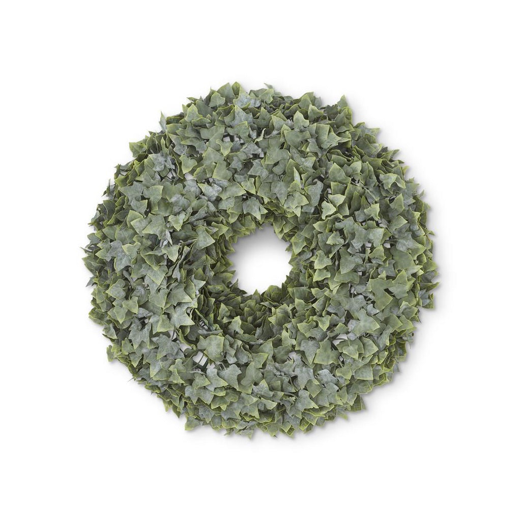 Real Touch Powdered English Ivy Wreath 22"
