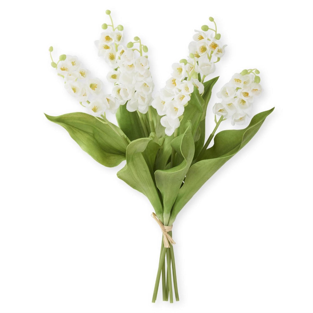 Real Touch Lily of the Valley Bundle 15" White