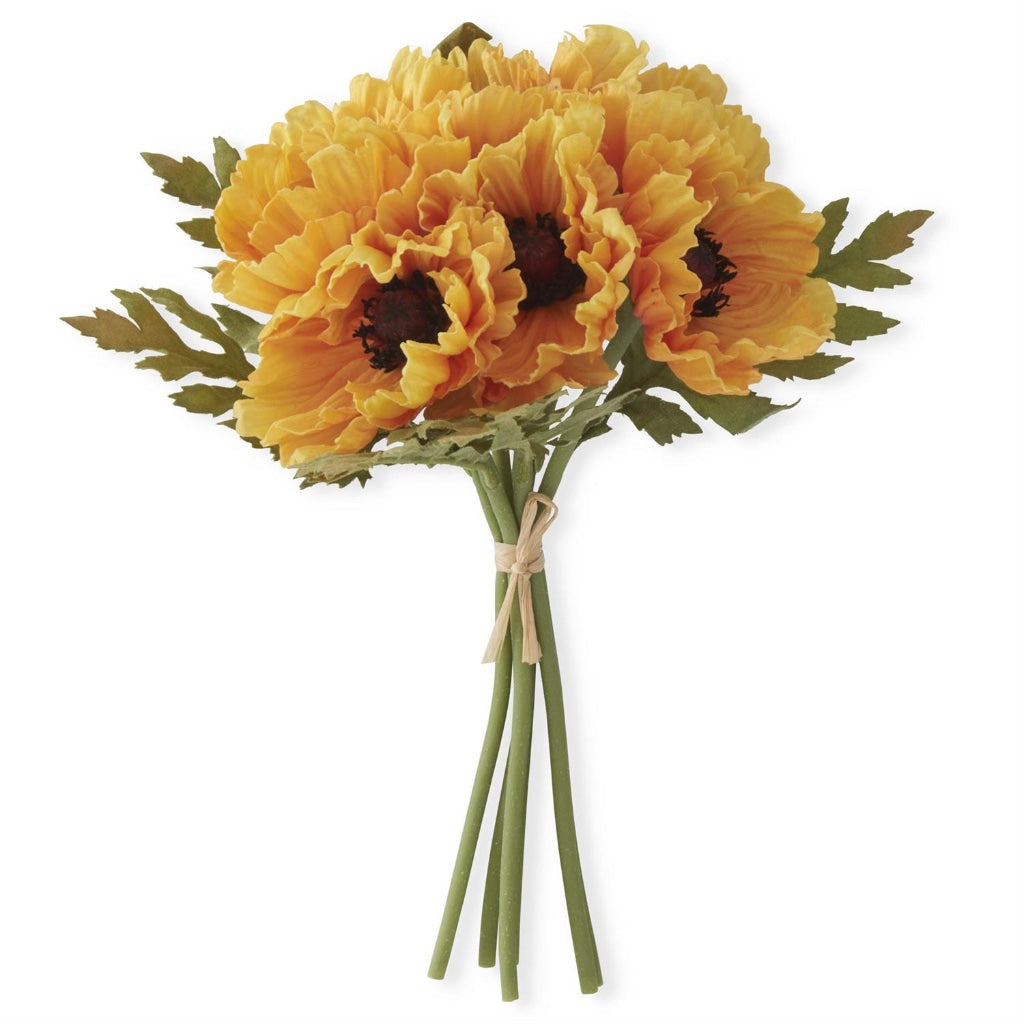 Real Touch Poppy Bundle 12.5" Yellow