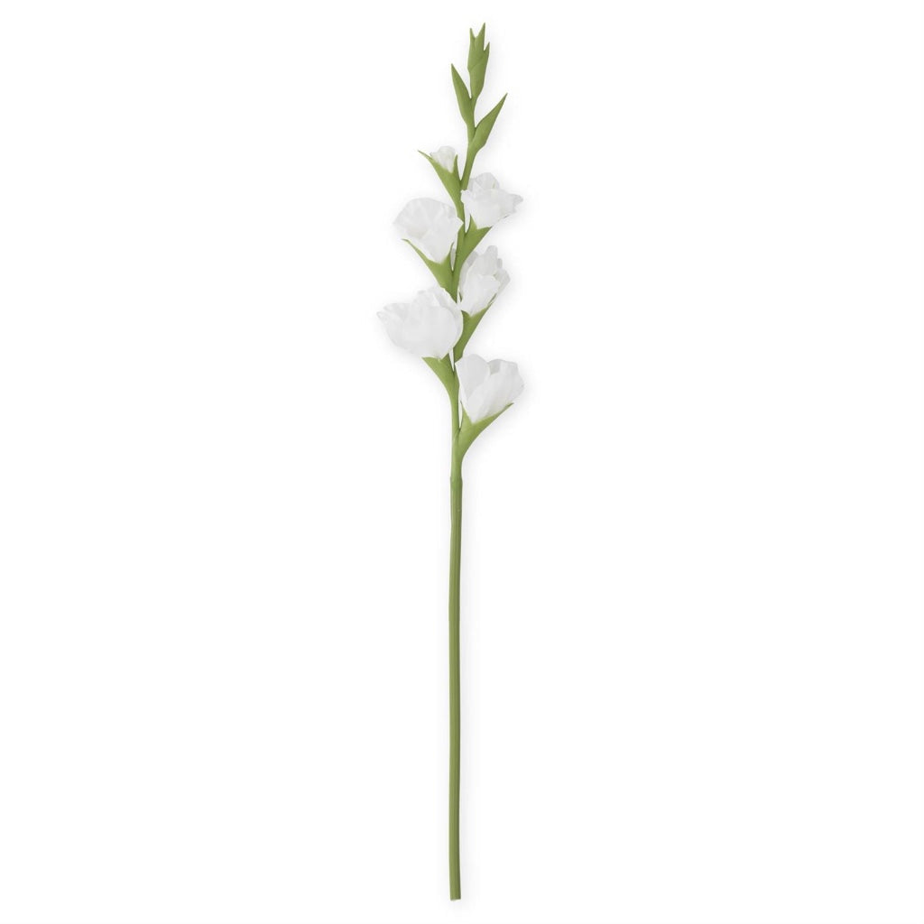 Real Touch Gladiolus 34" White