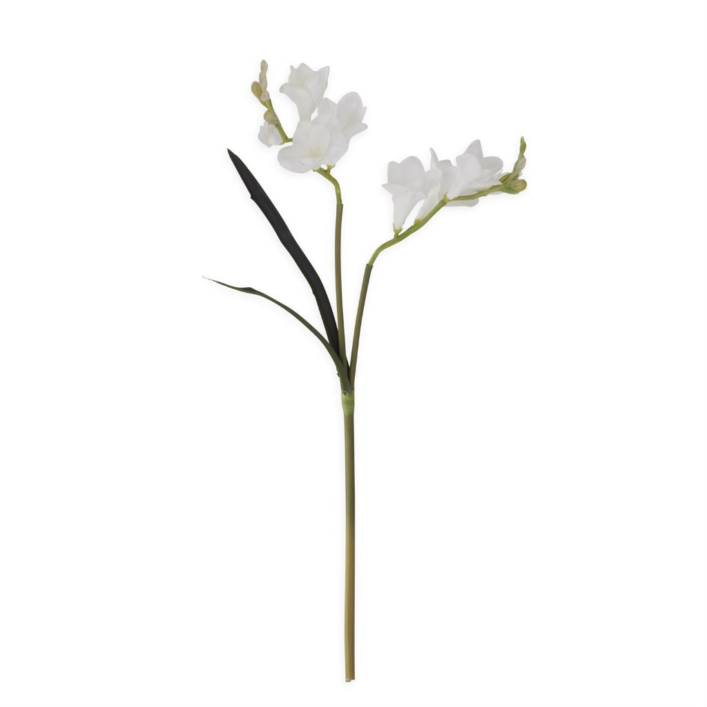 Real Touch Freesia Stem 21" White