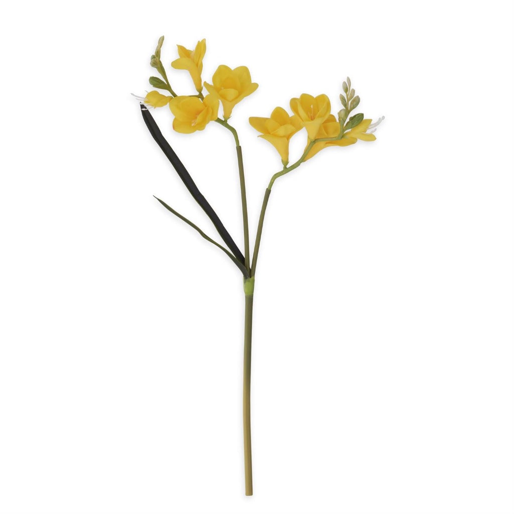 Real Touch Freesia Stem 21" Yellow