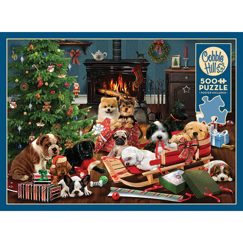 Christmas Puppies 500pc Puzzle