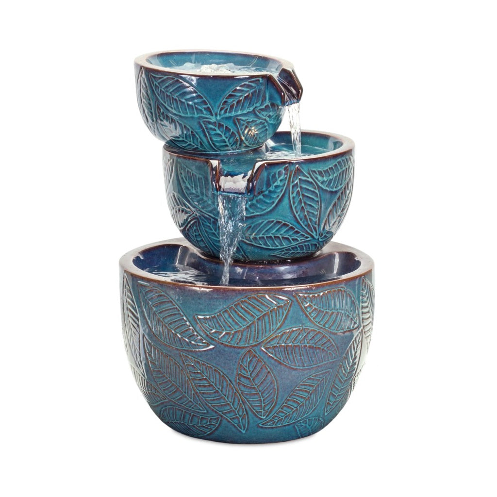 Tiered Ceramic Bowl Fountain
