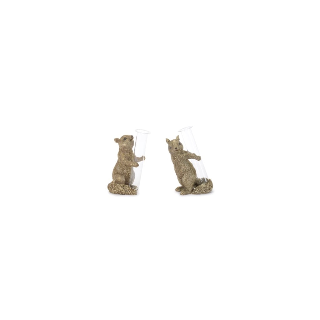 Squirrel Bud Vase 7"