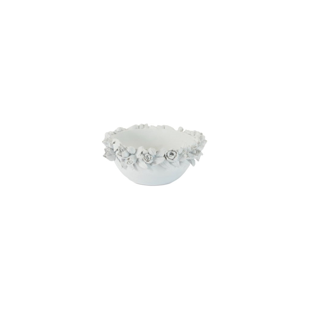 Crown Petal White Bowl