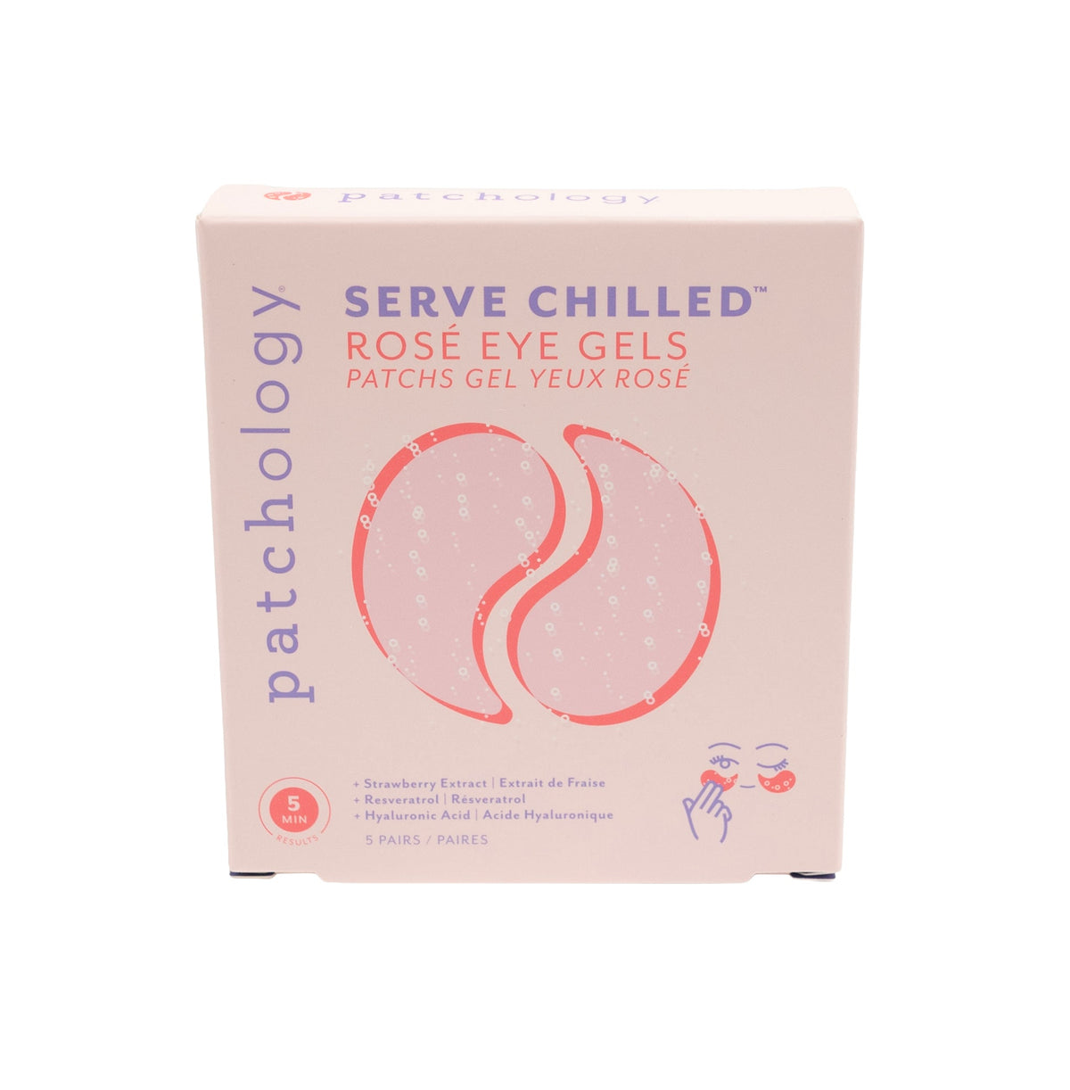 Serve Chilled Rose Hydrating Eye Gels 5 Pair/Box