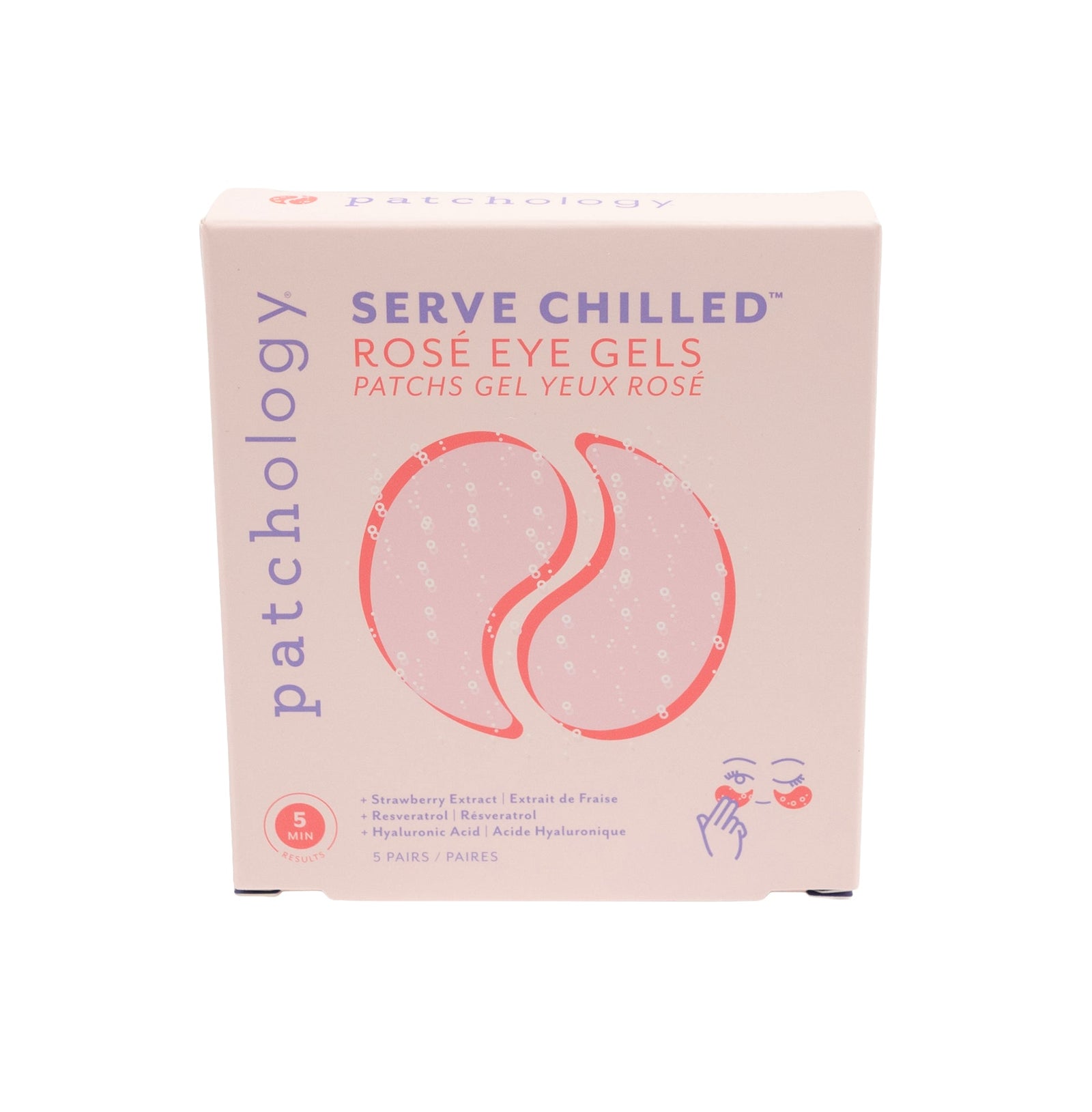 Serve Chilled Rose Hydrating Eye Gels 5 Pair/Box