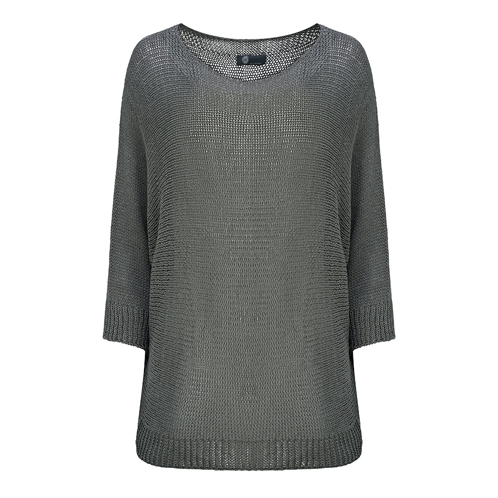 Knit Boatneck Sweater Cactus