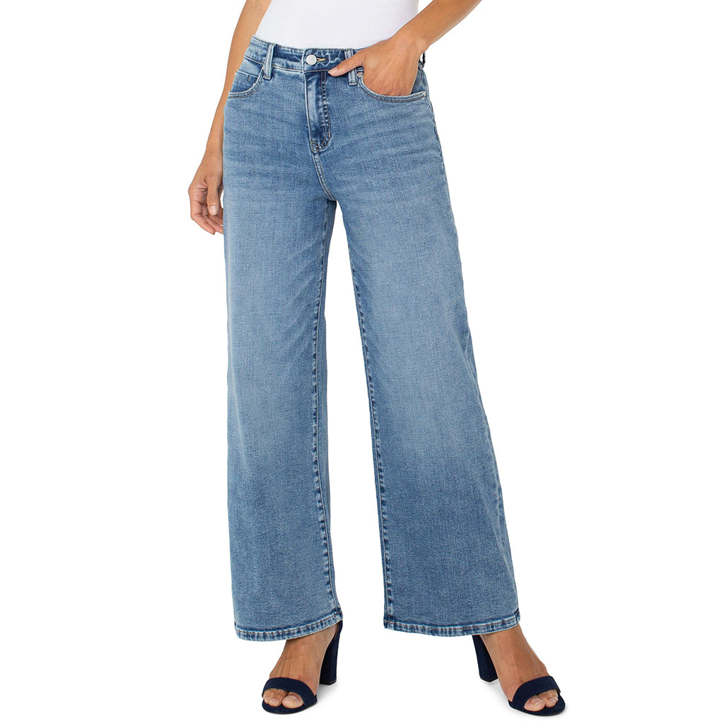 Wide Leg Stride Jeans Carbon Canyon