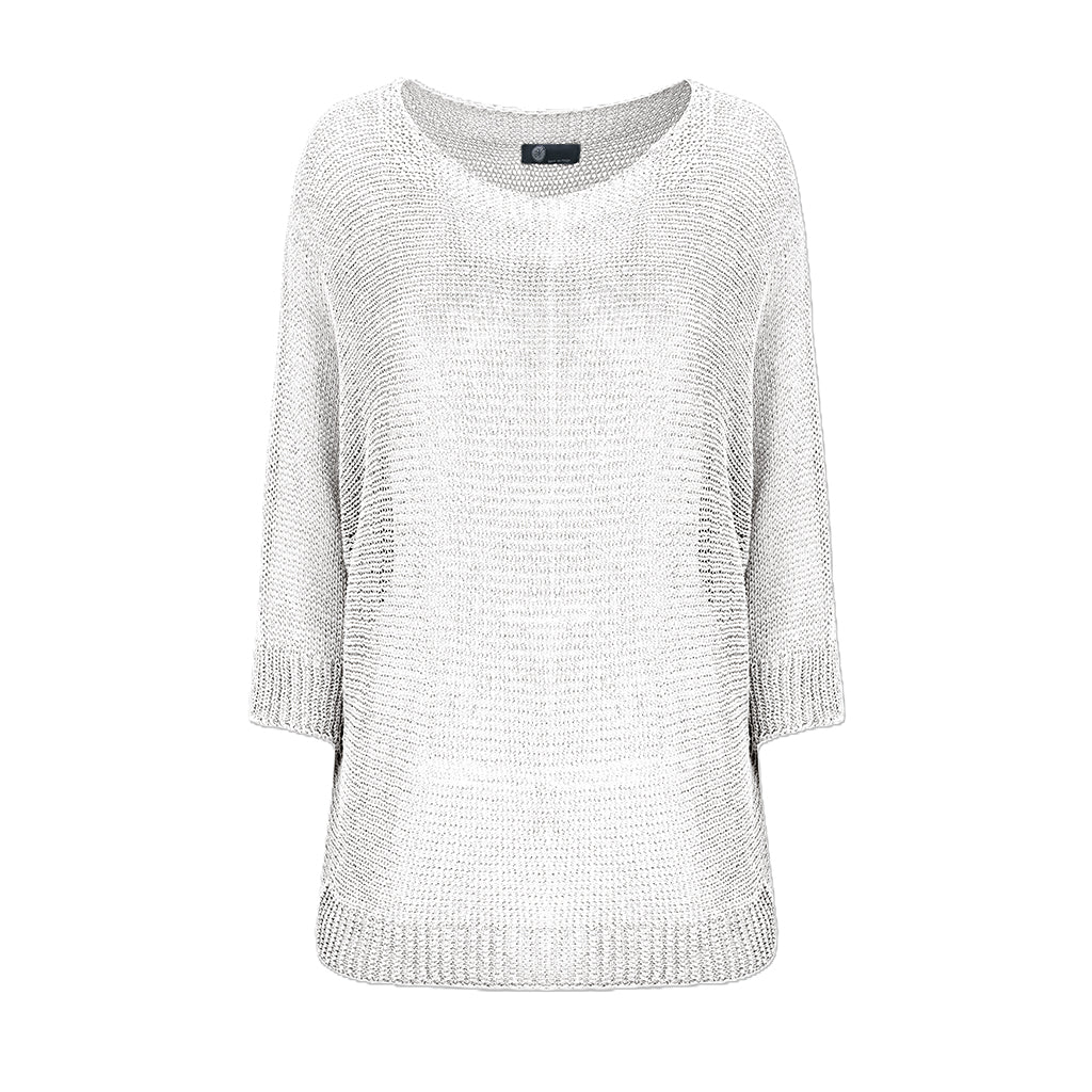 Knit Boatneck Sweater White