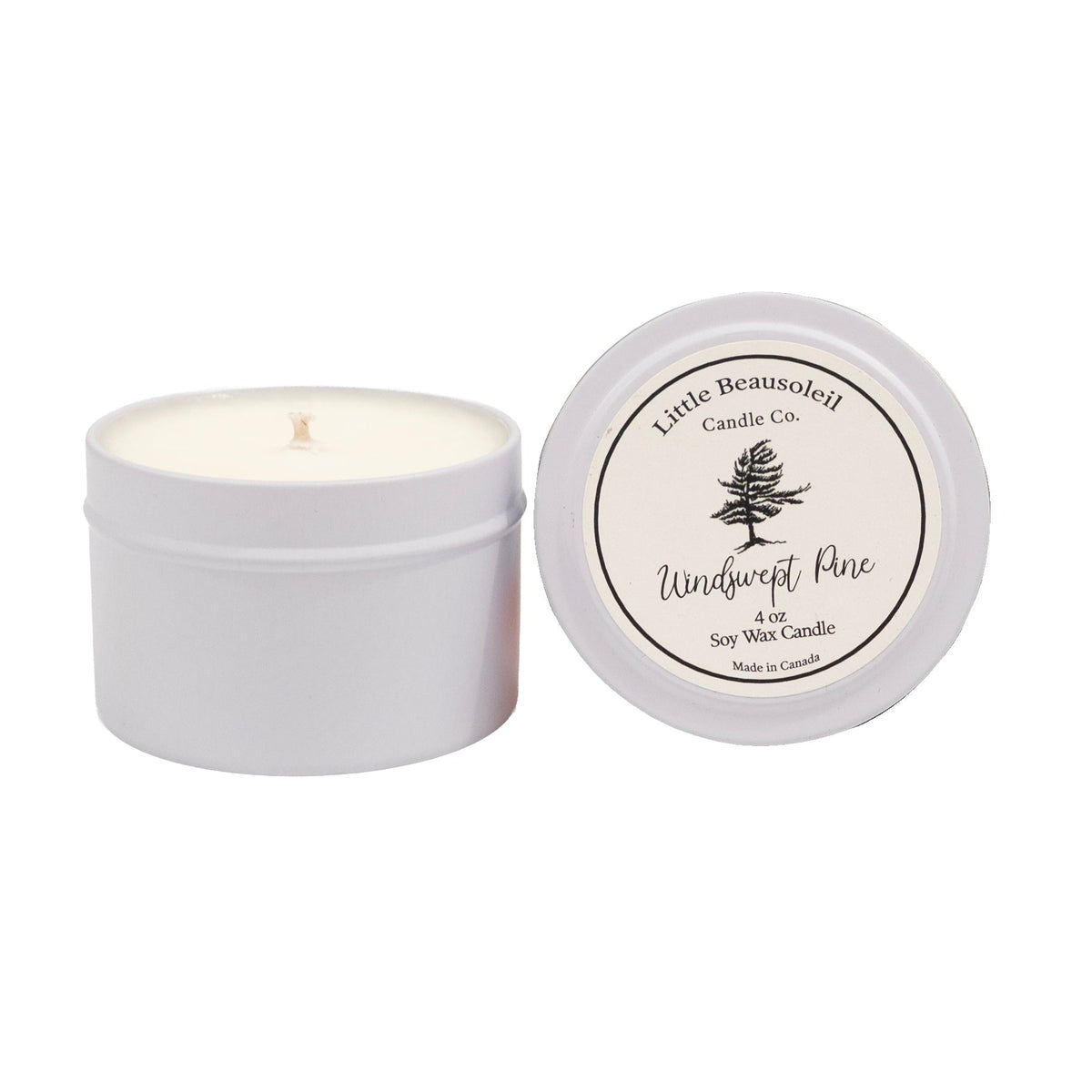 Windswept Pine 4oz White Tin
