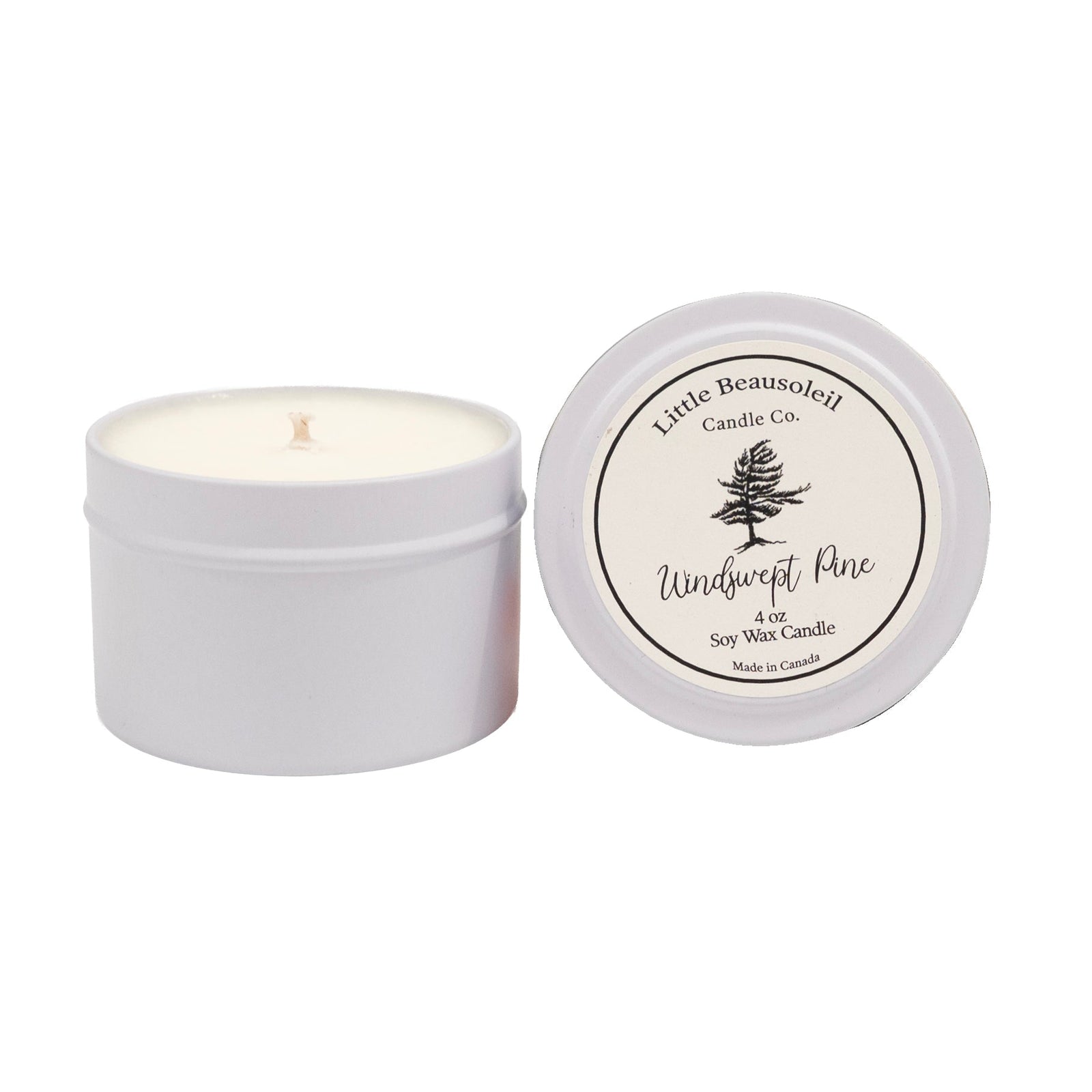 Windswept Pine 4oz White Tin