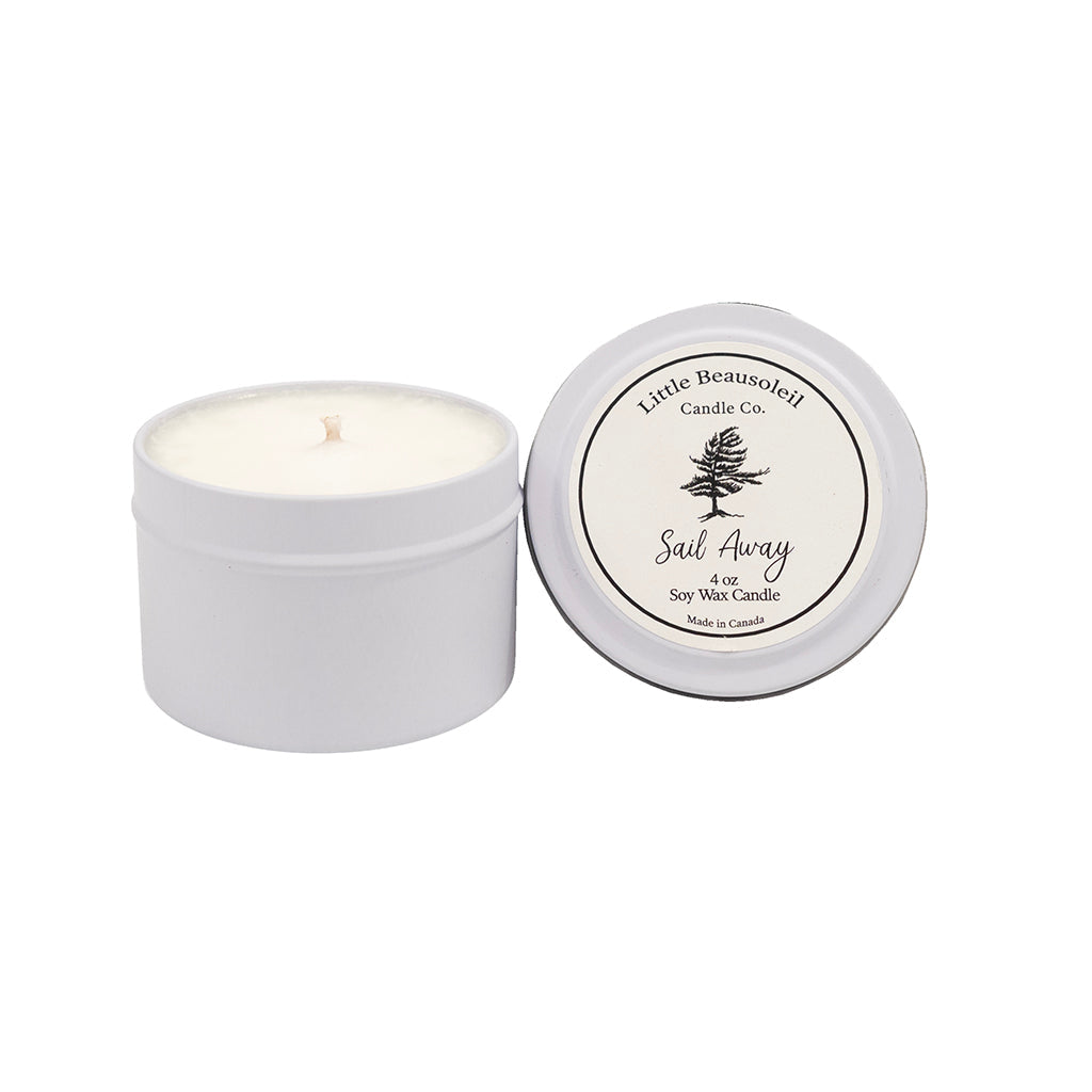 Sail Away 4oz White Tin