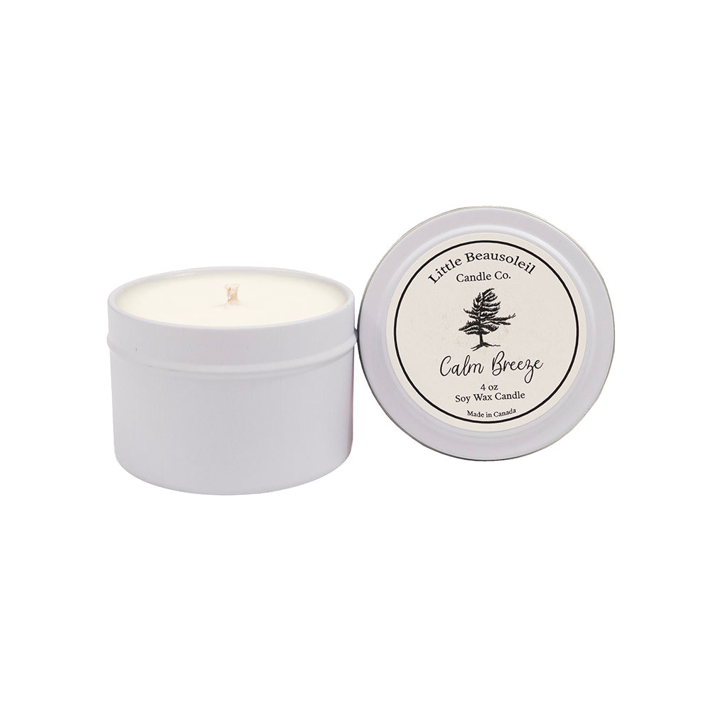 Calm Breeze 4oz White Tin