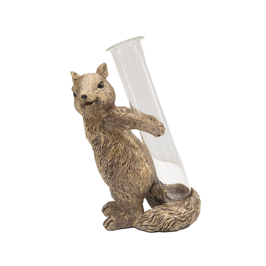 Squirrel Bud Vase 7"