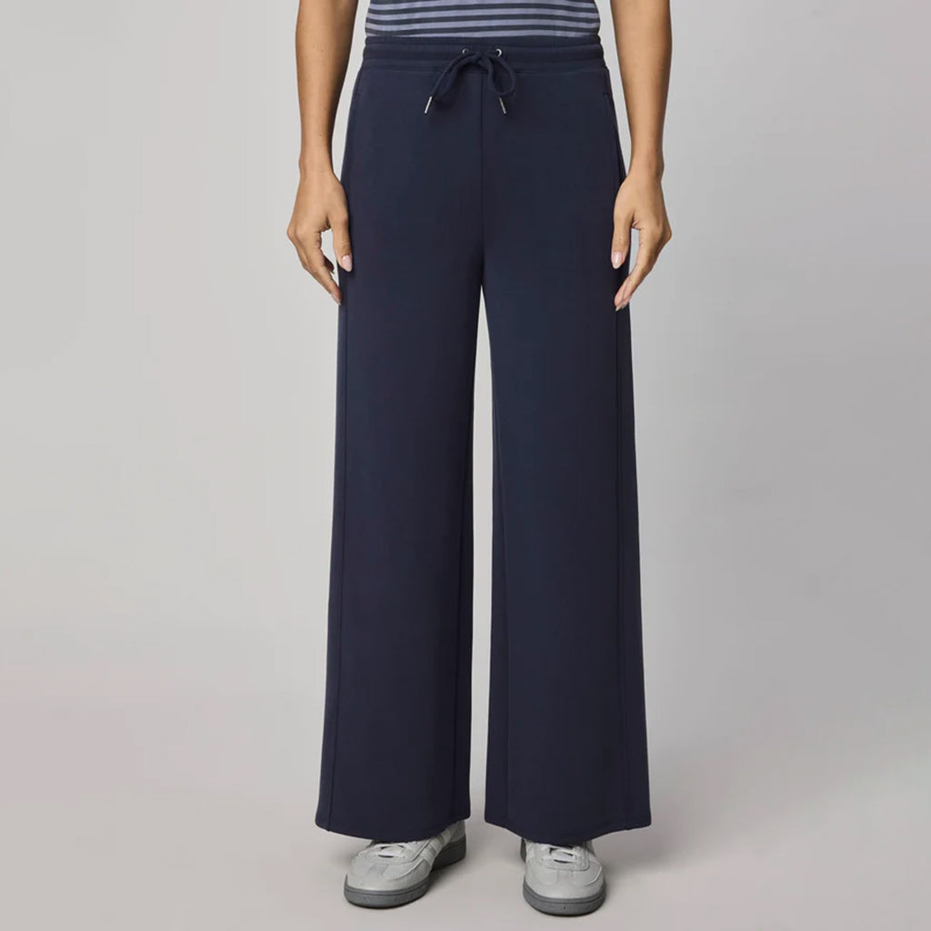 "Splendid" Scuba Soft Wide Leg Pant Navy