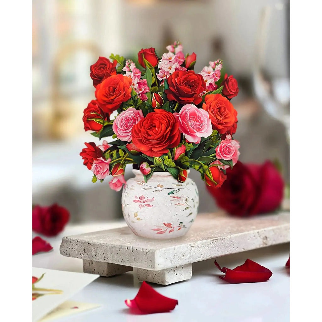 Blooming Roses Mini Paper Bouquet